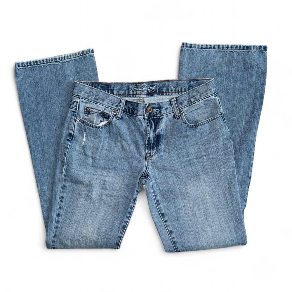 American Eagle Outfitters Light Blue Flare Leg Jeans
